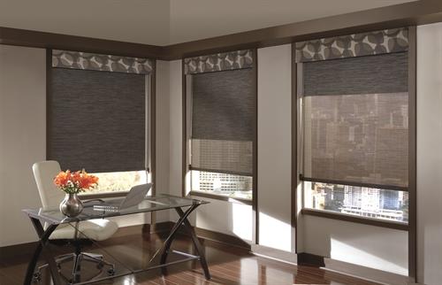 Roller Shades with Valances
