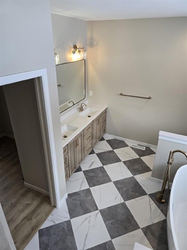 New Build - Bathroom / Work done by Chris Lessman - Lakes Area Homes Construction LLC