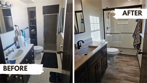 Bathroom Remodel / Work done by Hunter Mondor - Precision Construction Solutions LLC