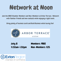 July 8, 2021: Network At Noon - Arbor Terrace