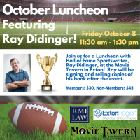 October 8, 2021: Monthly Luncheon with Ray Didinger