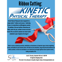 September 8, 2022 RIBBON CUTTING Kinetic Physical Therapy 