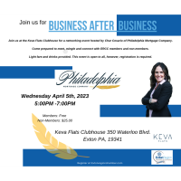 April 5 2023-Business After Business Networking Phila Mortgage Company at Keva Flats