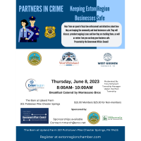 June 8, 2023: Partners in Crime: Keeping the Exton Region Safe