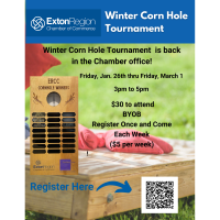 January 26, 2024: Winter Corn Hole Tournament