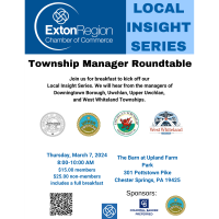 March 7, 2024 GAC Local Insight Series: Township Manager Roundtable