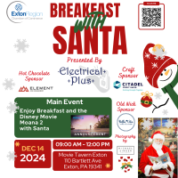 December 14, 2024 Breakfast With Santa at the Movie Tavern Exton