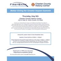 Community Event: Nonprofit Summit on May 9 at the Chester County History Center