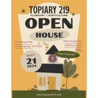 Community Event Topiary : 219 Open House/Mum Festival