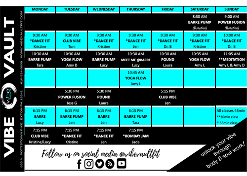 Class Schedule