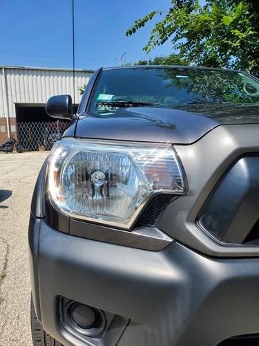 Toyota Tacoma headlights restored to crystal clear — Morton Grove, IL