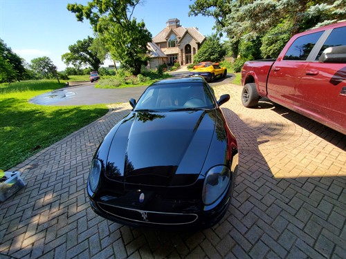 Mobile detailing that comes to you — Maserati headlight restoration in Crystal Lake, IL