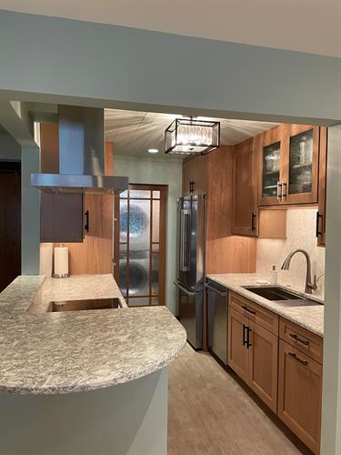 Monona condo kitchen and laundry remodel by Chads Design Build
