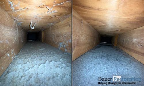 Air Duct Cleaning - Before & After