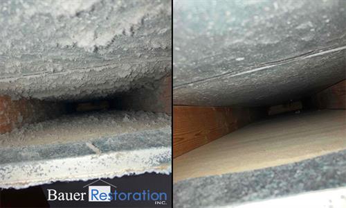 Air Duct Cleaning - Before & After
