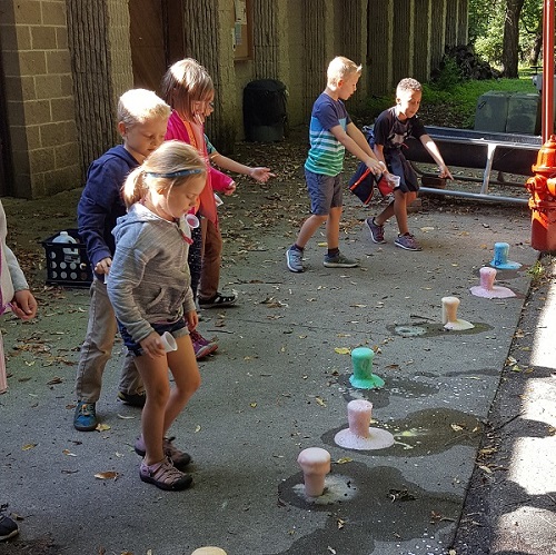 Fun Fizzy Bubbles at Summer Camp