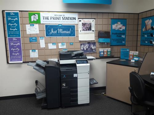 This is our color copier and some of the examples of printing we can do for you!