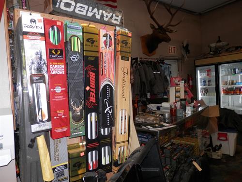 We have a small section of bow & arrow items.