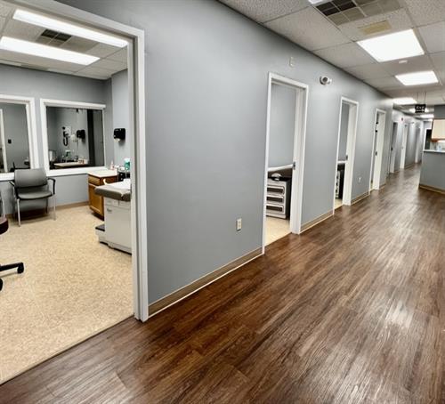 Well equipped and clean exam rooms
