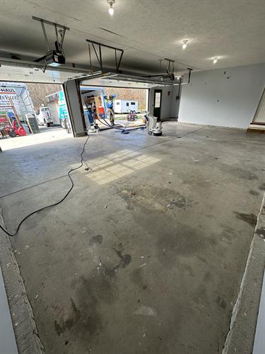 Before Garage Floor Coating
