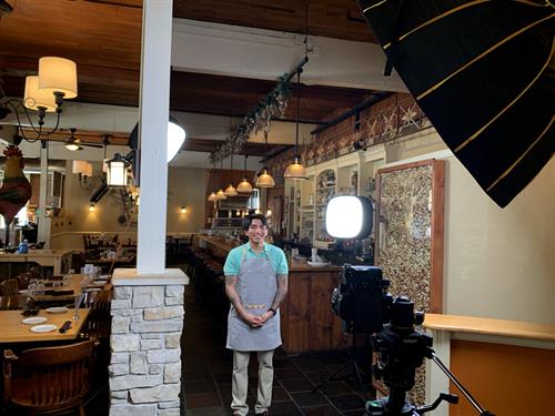 Check out this light set up to capture some professional head shots for the TEAM over at Epiphany Farms.