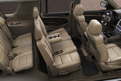 My rideshare vehicle, a 2019 Toyota Highlander XLE, showing passenger seating.