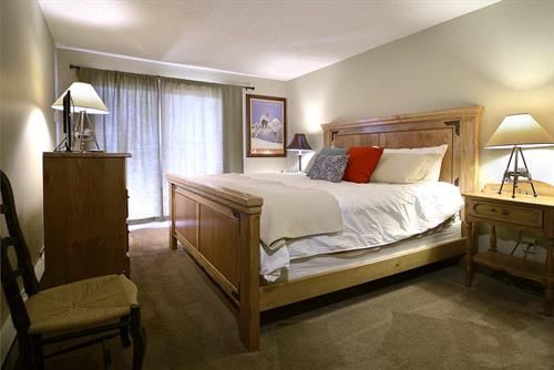 Our condos offer a variety of bed arrangments to sleep the whole family.
