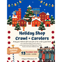 Holiday Shop Crawl, Carolers + Window Display Competition