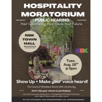 Hospitality Moratorium - Public Hearing