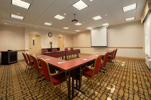 Meeting space available in one of two meeting rooms