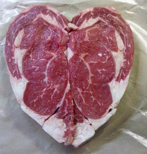 Heart Shaped Ribeye for Lovers