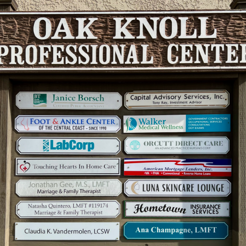 Find us in the Oak Knolls Professional Center!