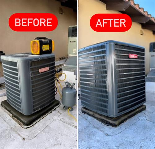 Before and After photos (Commercial - Replaced Unit)