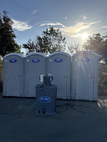 Four event Restrooms & one handwash station