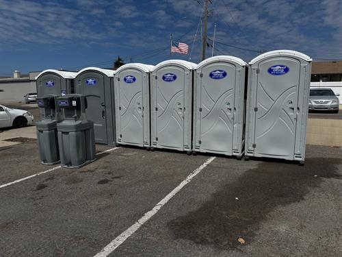 Four event Restrooms, two ADA accessible restrooms & two handwash stations