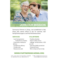 Community Partners In Caring: Change A Life. Join Our Mission