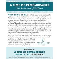 A Time of Remembrance Ceremony Honors Survivors of Violence