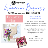 Women in Business Flower Arranging