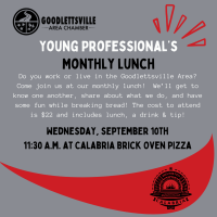 Goodlettsville Chamber Young Professionals Monthly Lunch