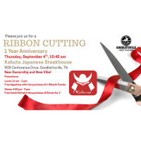 Kabuto Japanese Steakhouse Ribbon Cutting and 1 Year Anniversary