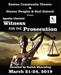 RCT Auditions for "Witness for the Prosecution"