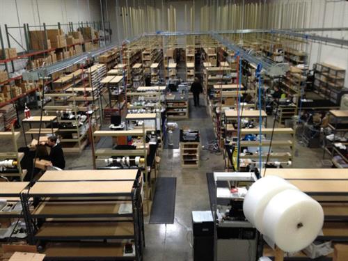 A photo of our Renton production facility, where our awards are assembled, engraved, and shipped across the US.