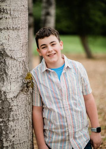 Portrait of a boy at Confluence Park in Issaquah WA by Katie Niemer Photography.