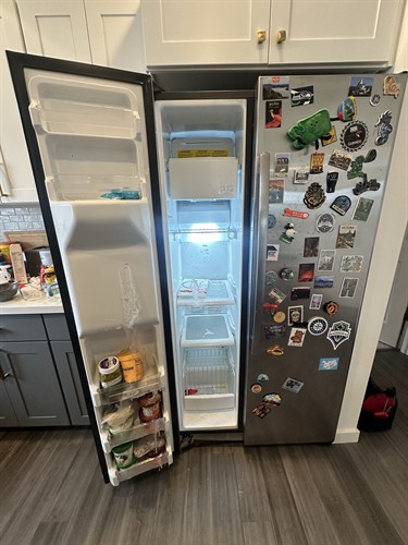 GE refrigerator repair – Up-liance Appliance Repair fixing a fridge not cooling in Issaquah WA