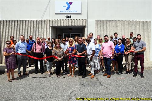 A Ribbon Cutting celebrating the YMCA of Catawba Valley