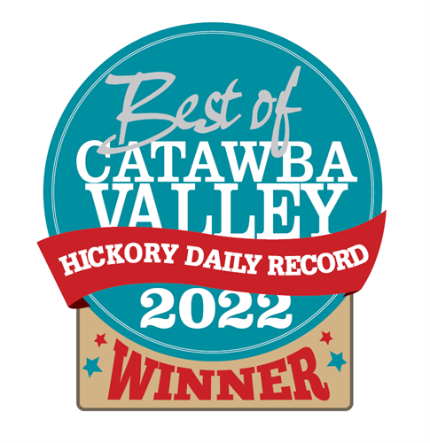 Best of Catawba Valley winner several years in a row!