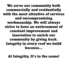 Integrity Roofing LLC