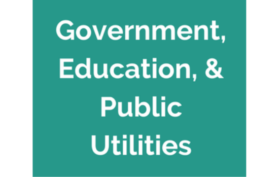 Government, Education, & Public Utilities