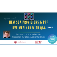 New SBA Care Provisions and PPP Webinar - Free