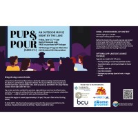 Pup & Pour: An Outdoor Movie Night by the Lake